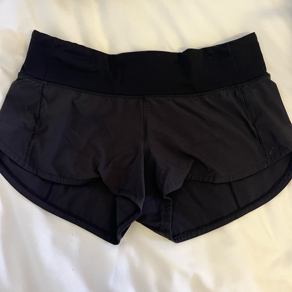 Low rise lululemon running shorts